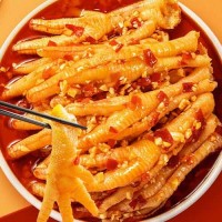 香辣鳳爪無(wú)骨雞爪 罐裝辣味休閑零食